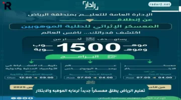 تعليم الرياض يطلق معسكراً جديداً لرعاية الموهبة والابتكار